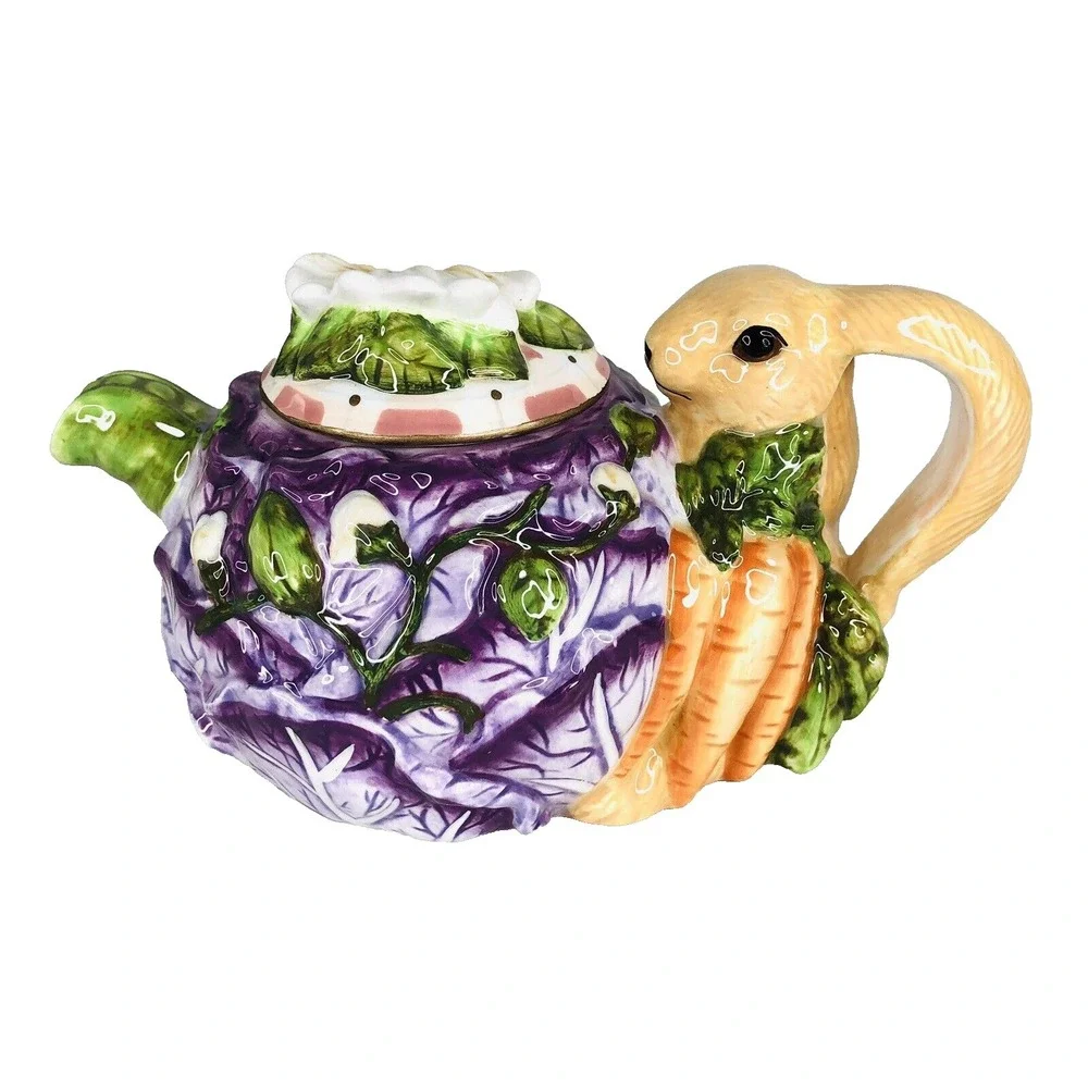 New Bunny Rabbit Teapot Teaset Child Silvestri Whispering Garden Collection Cups